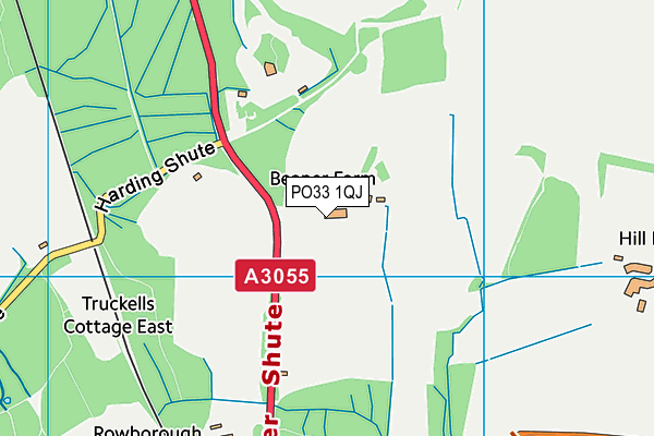 PO33 1QJ map - OS VectorMap District (Ordnance Survey)