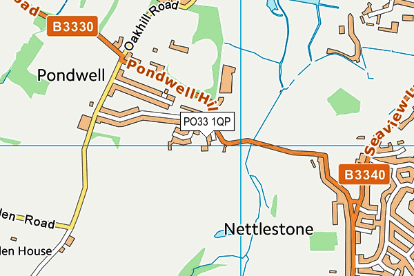 PO33 1QP map - OS VectorMap District (Ordnance Survey)