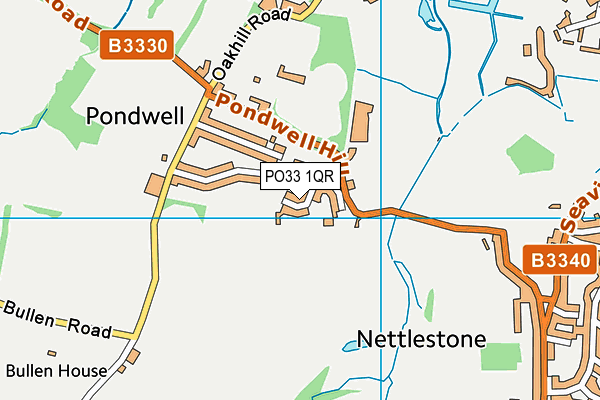 PO33 1QR map - OS VectorMap District (Ordnance Survey)