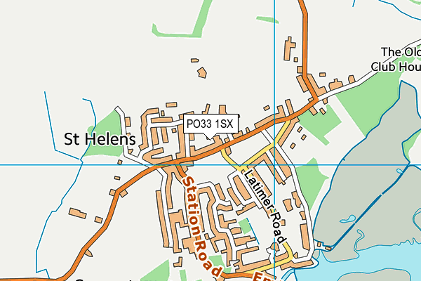 PO33 1SX map - OS VectorMap District (Ordnance Survey)