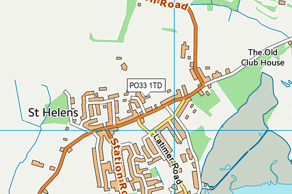 PO33 1TD map - OS VectorMap District (Ordnance Survey)