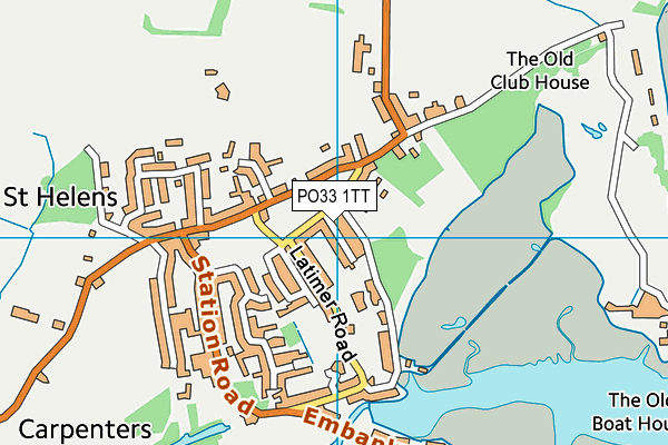 PO33 1TT map - OS VectorMap District (Ordnance Survey)