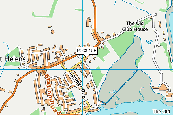 PO33 1UF map - OS VectorMap District (Ordnance Survey)