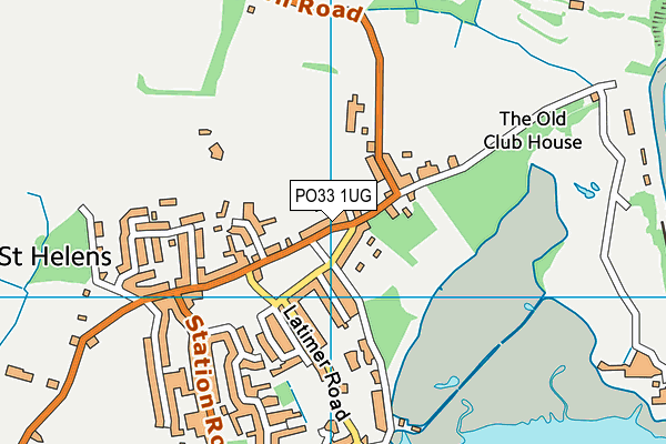 PO33 1UG map - OS VectorMap District (Ordnance Survey)