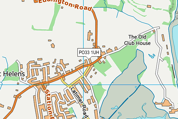 PO33 1UH map - OS VectorMap District (Ordnance Survey)