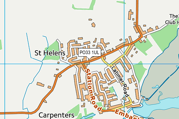 PO33 1UL map - OS VectorMap District (Ordnance Survey)