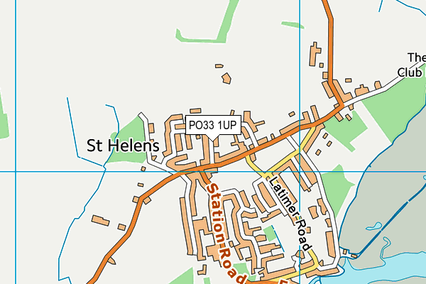 PO33 1UP map - OS VectorMap District (Ordnance Survey)