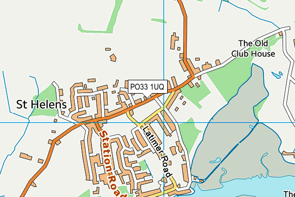 PO33 1UQ map - OS VectorMap District (Ordnance Survey)