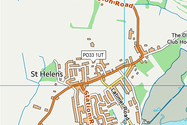 PO33 1UT map - OS VectorMap District (Ordnance Survey)