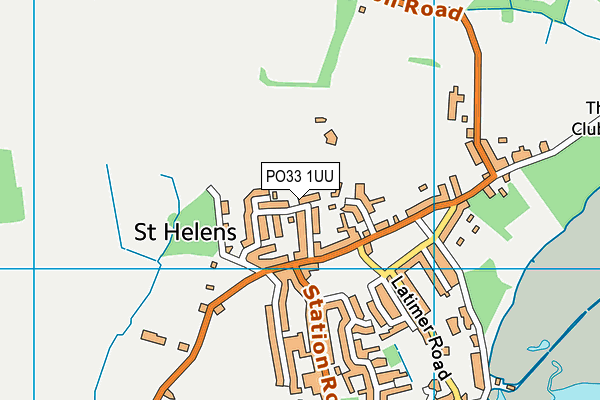 PO33 1UU map - OS VectorMap District (Ordnance Survey)