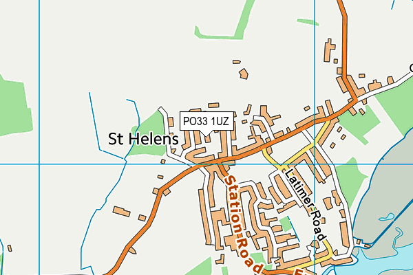 PO33 1UZ map - OS VectorMap District (Ordnance Survey)