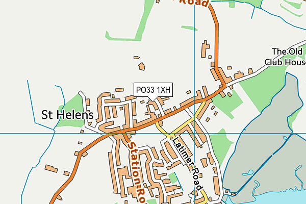 PO33 1XH map - OS VectorMap District (Ordnance Survey)