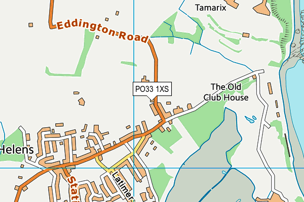 PO33 1XS map - OS VectorMap District (Ordnance Survey)