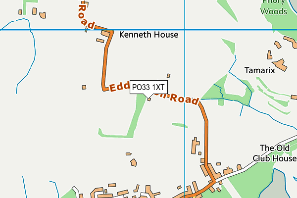 PO33 1XT map - OS VectorMap District (Ordnance Survey)