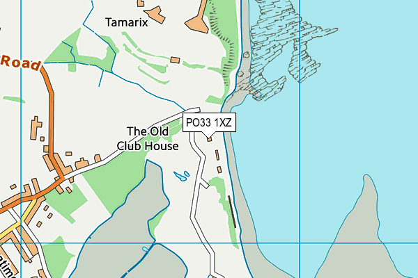 PO33 1XZ map - OS VectorMap District (Ordnance Survey)