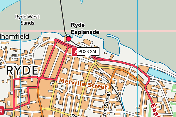 PO33 2AL map - OS VectorMap District (Ordnance Survey)