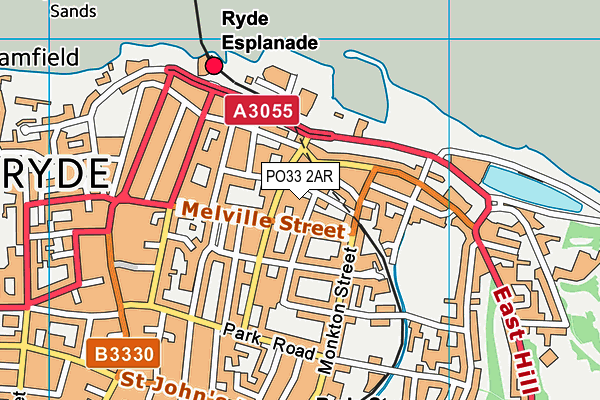 Map of 31 ST. THOMAS STREET RYDE MANAGEMENT CO. LIMITED at district scale