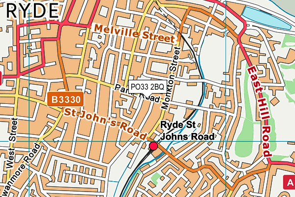 PO33 2BQ map - OS VectorMap District (Ordnance Survey)