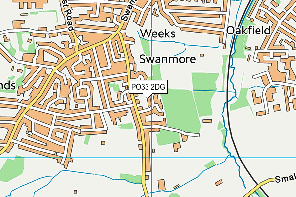 PO33 2DG map - OS VectorMap District (Ordnance Survey)