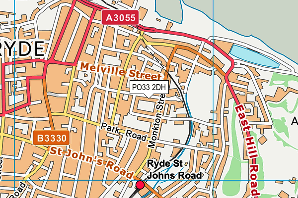 PO33 2DH map - OS VectorMap District (Ordnance Survey)