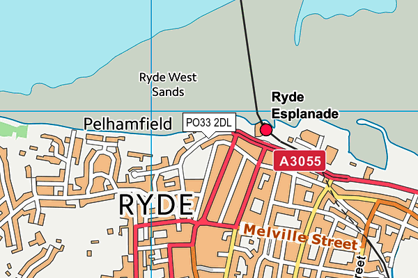 PO33 2DL map - OS VectorMap District (Ordnance Survey)