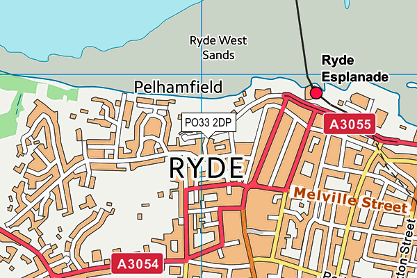 PO33 2DP map - OS VectorMap District (Ordnance Survey)