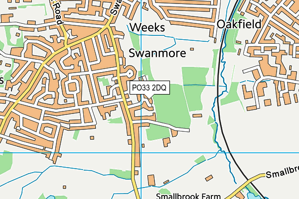 PO33 2DQ map - OS VectorMap District (Ordnance Survey)