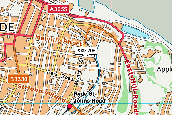 PO33 2DR map - OS VectorMap District (Ordnance Survey)