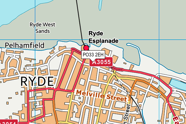 PO33 2EH map - OS VectorMap District (Ordnance Survey)