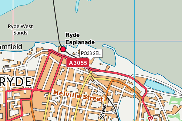 PO33 2EL map - OS VectorMap District (Ordnance Survey)