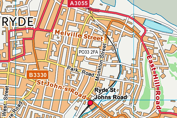 PO33 2FA map - OS VectorMap District (Ordnance Survey)