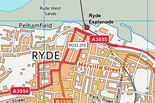 PO33 2FE map - OS VectorMap District (Ordnance Survey)