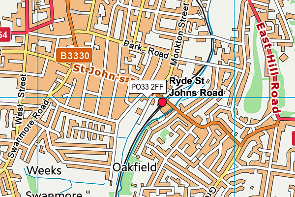 PO33 2FF map - OS VectorMap District (Ordnance Survey)