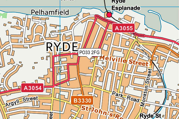 PO33 2FG map - OS VectorMap District (Ordnance Survey)