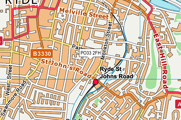 PO33 2FH map - OS VectorMap District (Ordnance Survey)