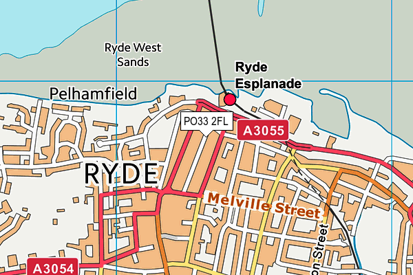 PO33 2FL map - OS VectorMap District (Ordnance Survey)