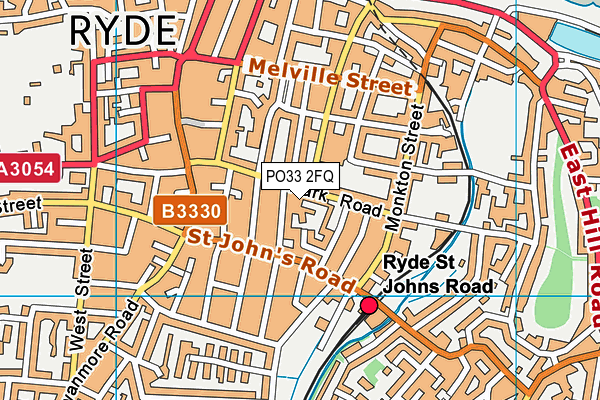 PO33 2FQ map - OS VectorMap District (Ordnance Survey)