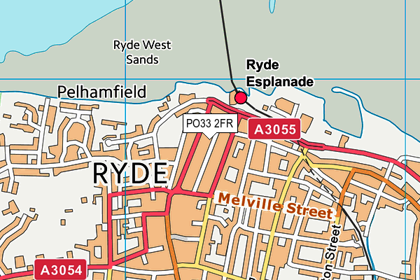 PO33 2FR map - OS VectorMap District (Ordnance Survey)