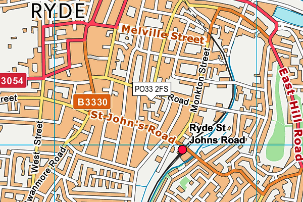 PO33 2FS map - OS VectorMap District (Ordnance Survey)