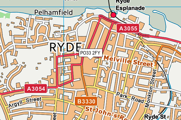 PO33 2FY map - OS VectorMap District (Ordnance Survey)