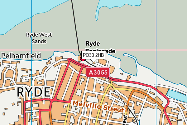 Ryde Arena (Closed) map (PO33 2HB) - OS VectorMap District (Ordnance Survey)