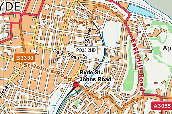 PO33 2HD map - OS VectorMap District (Ordnance Survey)