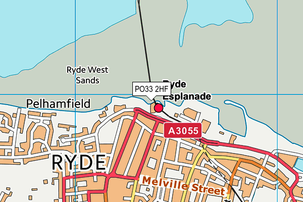 PO33 2HF map - OS VectorMap District (Ordnance Survey)