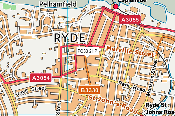 PO33 2HP map - OS VectorMap District (Ordnance Survey)