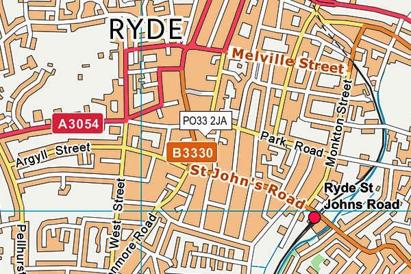 PO33 2JA map - OS VectorMap District (Ordnance Survey)