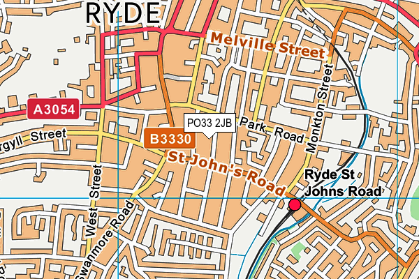 PO33 2JB map - OS VectorMap District (Ordnance Survey)