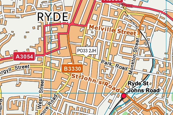 PO33 2JH map - OS VectorMap District (Ordnance Survey)