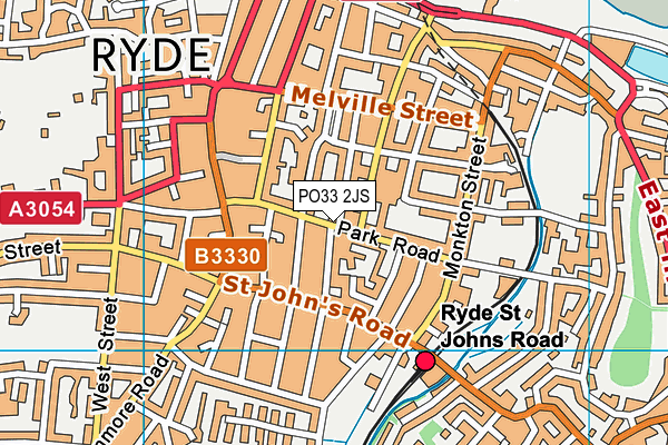 PO33 2JS map - OS VectorMap District (Ordnance Survey)