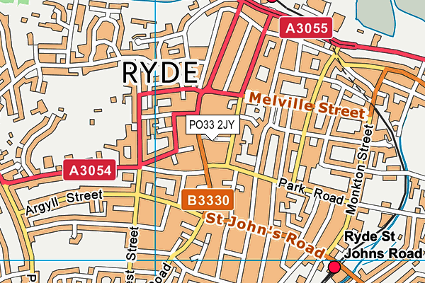 PO33 2JY map - OS VectorMap District (Ordnance Survey)