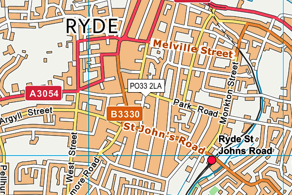 PO33 2LA map - OS VectorMap District (Ordnance Survey)